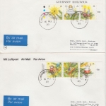 Guernsey - Weihnachten 1989 4 Zuleitungsbelege LH-Erstflug München - Korfu 1995