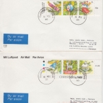 Guernsey - Weihnachten 1989 4 Zuleitungsbelege LH-Erstflug München - Korfu 1995