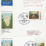 England - Hunde 3x Lufthansa Erstflug Manchester - Stuttgart 1991