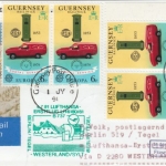 Guernsey - 4x6 P. Europa Zuleitung Lufthansa Erstflug Westerland - Berlin 1991