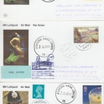 BRD/Türkei - Lufthansa Erstflug Stuttgart Istanbul 1991 - 12 versch Zuleitungen