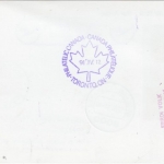 Gibraltar - Zuleitungspost Lufthansa Erstflug München - Toronto 1991