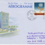 UNO New York - Zuleitung LH-Erstflug Nachtluftpost Leipzig - Frankfurt a/M 1991