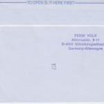 UNO New York - Zuleitung LH-Erstflug Nachtluftpost Leipzig - Frankfurt a/M 1991