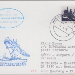 BRD - Marineschiffspost 10 Troßschiff Offenburg AAG 118/86 Zuleitung LH-Erstflug