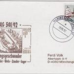 BRD Marineschiffspost 56 Landungsgeschwader AAG 501/92 Karte 1992