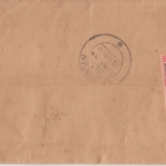 BMA Malaya - 6x25 P. George VI. Luftpostbrief Muar - Rayavaram 1946