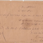 Straits Settlement - 4x4+2x1 P. George V. Brief Singapore - Karaikkudi 1930