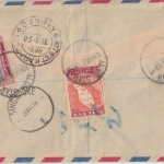 Malaya/Kedah + Malaya - 1$ Sultan u.a. Luftpost Einschreibebrief Alor Star 1958