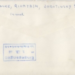Israel - 8 A. Schmetterling Bogenrand m. Bogennummer u.a. Luftpostbrief 1966