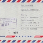 Canada - 50+25 C. Industrien Luftpost Einschreiben Expressbrief Montreal 1965