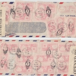 USA - 17x3+2x2 C. Bonds Meter Mark Luftpost Zensurbrief Santa Monica 1941
