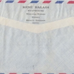 Libanon - 9x5 P. Flugpostausgabe Luftpost Einschreibebrief Beyrouth 1961