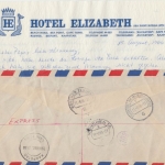 Südafrika - 7x5 C. Affenbrotbaum Luftpost Expressbrief Capetown - München 1966