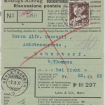 Schweiz - 60 C. Abrüstungskonferenz Einzugsauftrag Bern - Mühlethurnen 1932