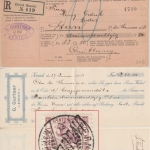 Schweiz - 30 C. steh. Helvetia Einschreiben Einzugsmandat Zürich - Bern 1906