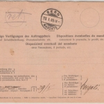 Schweiz - 30 C. steh. Helvetia Einschreiben Einzugsmandat Zürich - Bern 1906