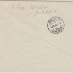Schweiz - Ausstellung 100 J Schweiz. Post Einschreiben Ortsbrief SST Zürich 1943