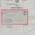 Schweiz - Saaz L1 Dienstbrief Küblis - Schiers 1866 - mit Inhalt !!!
