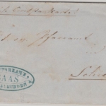 Schweiz - Saaz L1 Dienstbrief Küblis - Schiers 1866 - mit Inhalt !!!