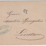 Schweiz - 10 C. Tübli Ganzsache St. Gallen - Lindau "RL" Grenztarif 1876