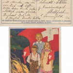 Schweiz - Bundesfeier 1930 25 C. Ganzsache Luftpostkarte Basel - Zürich 1.8.30