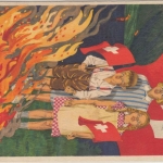 Schweiz - Bundesfeier 1930 25 C. Ganzsache Luftpostkarte Basel - Zürich 1.8.30