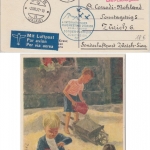 Schweiz - Bundesfeier 1937 10 C. Ganzsache Luftpostkarte Zürich - Sion 2.8.37