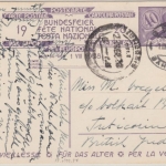 Schweiz - Bundesfeier 1928 40 C. Ganzsache Luftpostkarte n. BRITISCH INDIEN !!