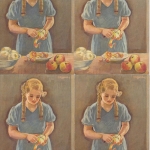Schweiz - Bundesfeier 1934 10 C. Ganzsache Serie/4 Bilder gelaufen