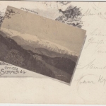 DR/Österreich - 5 Pfg. K/A + 2 Kr. AK Semmering Habelschwerdt - Todtnau 1898