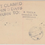 Niederlande - Amsterdam 1948 AOA First Flight Luftpostkarte n. Frankfurt