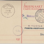 Niederlande - Amsterdam 1948 KLM First Flight Luftpostkarte n. Stuttgart