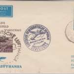 Niederlande - Zuleitungspost DDR Lufthansa First Flight Berlin Ost Warschau 1956