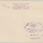 Österreich - Zuleitungspost DDR Lufthansa First Flight Wien Berlin Warschau 1956