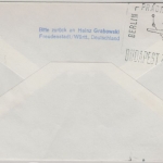 Niederlande - Zuleitungspost DDR Lufthansa First Flight Berlin - Budapest 1956