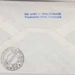 BRD Zuleitungspost DDR Lufthansa First Flight Freudenstadt Berlin Bukarest 1956