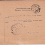 Tschechien - 10 (20) H. Paketkarte n. CHILE Gablonz a/Neisse - Concepcion 1924