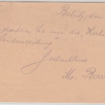 Tschechien - 10 H. Hradschin Ganzsache+Zusatz Babice - Wriezen - Eberswalde 1920