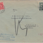 Slowakei - 2 Ks Burg Bojnice Brief i.d. SCHWEIZ Vrutky - Zürich postlagernd 1943