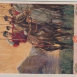 Tschechien - VII. Slet Všesokolský v Praze 1920 farb. Sonderkarte + Vignette