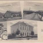 Tschechien - Sopřeč Sopertsch sw-Mehrbild-AK Zementfabrik etc. gelaufen ca. 1930
