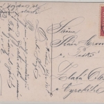 Tschechien - Kaaden Kadaň Vater Jahn Straße farb. AK gelaufen 1918