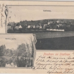 Tschechien - Slatiňany Slatinian sw-Mehrbild-AK gelaufen 1903