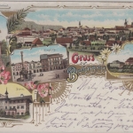 Tschechien - Braunau Broumov farb. Mehrbildlitho gelaufen 1902