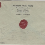 Bizone - 60+20+15 Pfg. Bauten Wertbrief Hagen (Westf.) - Pforzheim 1949