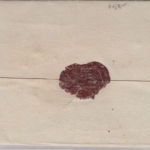 Bayern - Kronach blauer HKS Fahrpostbrief (Geldsendung) n. Würzburg ca. 1840