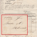 Bayern - München 1855 Frachtbrief n. Mittenwald - mit Inhalt