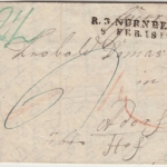 Bayern/Sachsen - R3 Nürnberg 1817 Portobrief Tennenlohe - Adorf - mit Inhalt