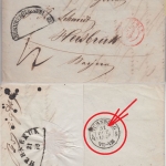 Baden/Bayern - Waldshut 1849 Portobrief n. Hersbruck 31.10.1849 (!)